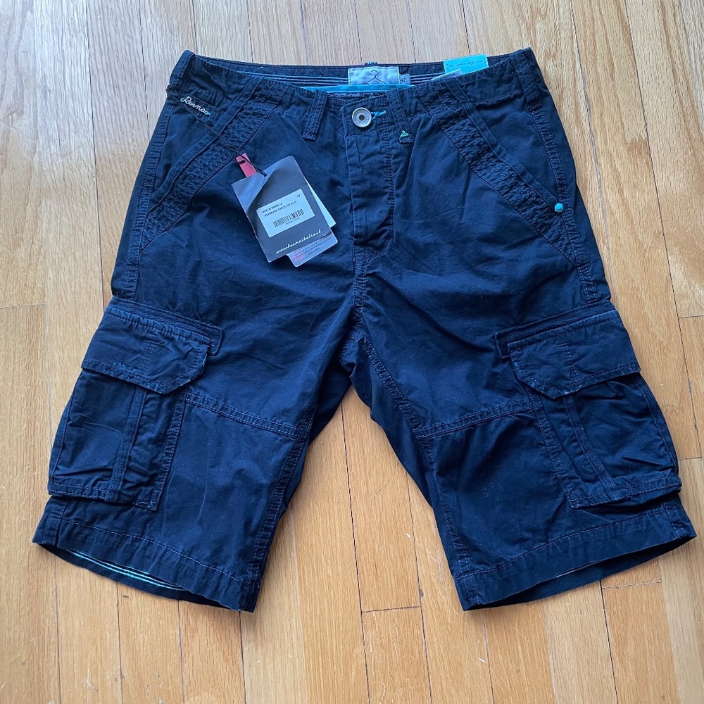 BERNA COTTON CARGO SLIM SHORTS SIZE XS